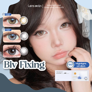 Kính giãn tròng cận 1 ngày LENS XOẮN lens highlight khoá trục ko xoay có viền to tròn mắt ẩm cao MYFIPN BIV VENTI FIXING