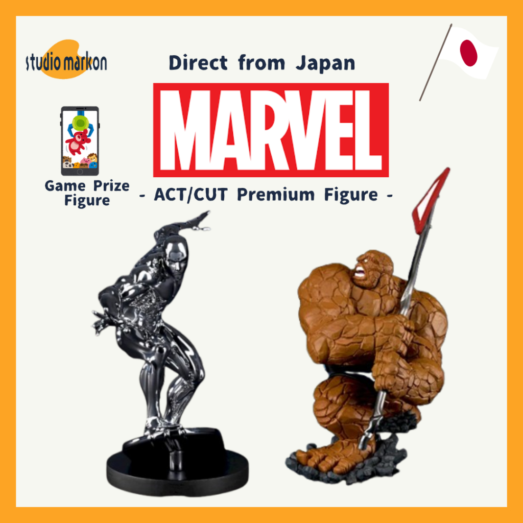 SEGA MARVEL ""ACT/CUT Premium Figure"" Silver Surfer / The Thing Figure 20250725 [Direct from Japan]