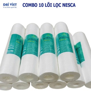 COMBO 10 Lõi lọc nước SỐ 1 chính hãng NESCA KHÔNG NẮP BỊT sử dụng cho các dòng máy lọc nước RO,NANO