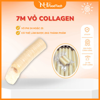 Vỏ xúc xích collagen làm trứng nướng, làm lạp xưởng phi 24 dài 7m