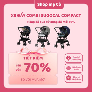    CHÍNH HÃNG   Xe đẩy Nhật Combi Sugocal compact 4 bánh xoay tự động 