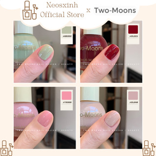 Sơn Móng Tay Tự Khô Màu Đỏ Nude Hồng Tự Nhiên Xanh Pastel Two-Moons 10ml - Neosxinh Nails