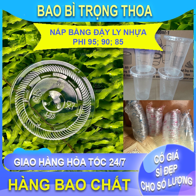 Nắp bằng đậy ly nhựa phi 85 - phi 90 -phi 95