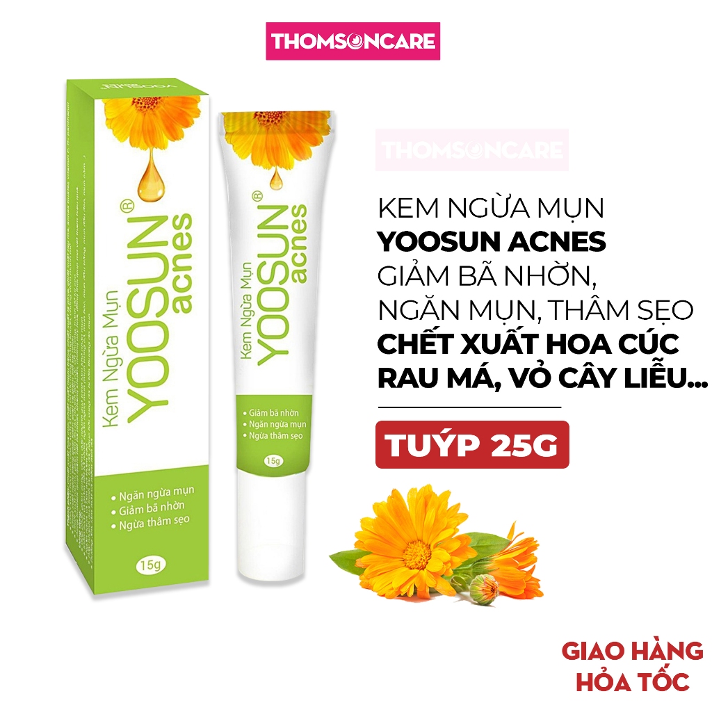 Kem ngừa mụn Yoosun Acnes 15g, giúp kiểm soát bã nhờn, ngừa thâm sẹo, tái tạo da mới từ thảo dược ho