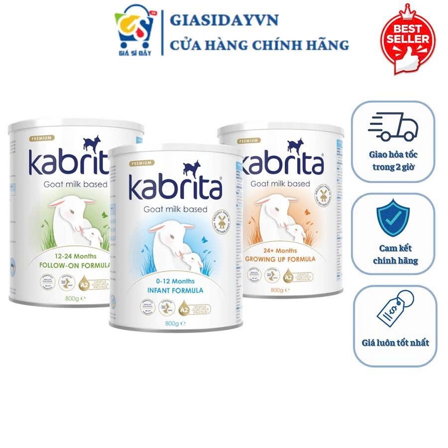 [Date 2027] Sữa Dê Kabrita Hà Lan Số 1,2,3 - Sữa Bột Công Thức 800g