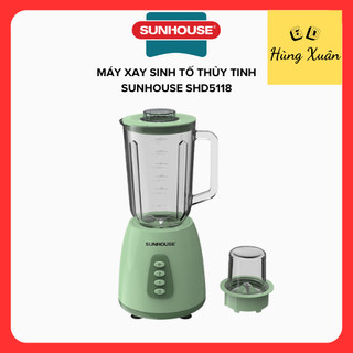  MÁY XAY SINH TỐ ĐA NĂNG SUNHOUSE SHD5118 - Công Suất 300W - 2 Cối Xay Thủy Tinh Cao Cấp 