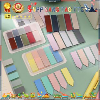 100 Tờ Giấy Note Phân Trang Pastel Dạ Quang