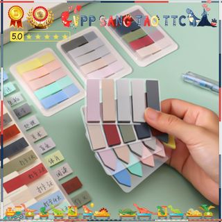 100 Tờ Giấy Note Phân Trang Pastel Dạ Quang