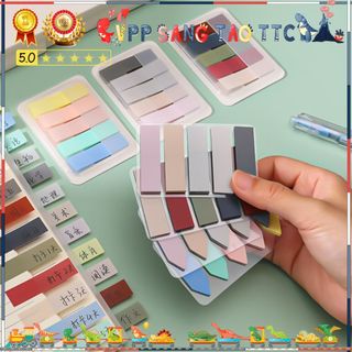 100 Tờ Giấy Note Phân Trang Pastel Dạ Quang