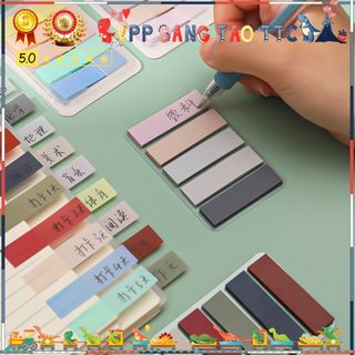 100 Tờ Giấy Note Phân Trang Pastel Dạ Quang