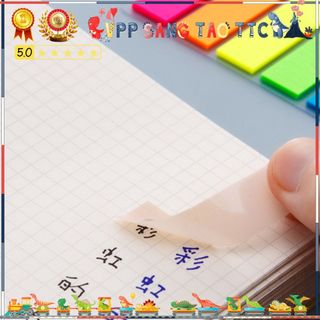 Giấy Note Phân Trang Nhựa Màu Dạ Quang