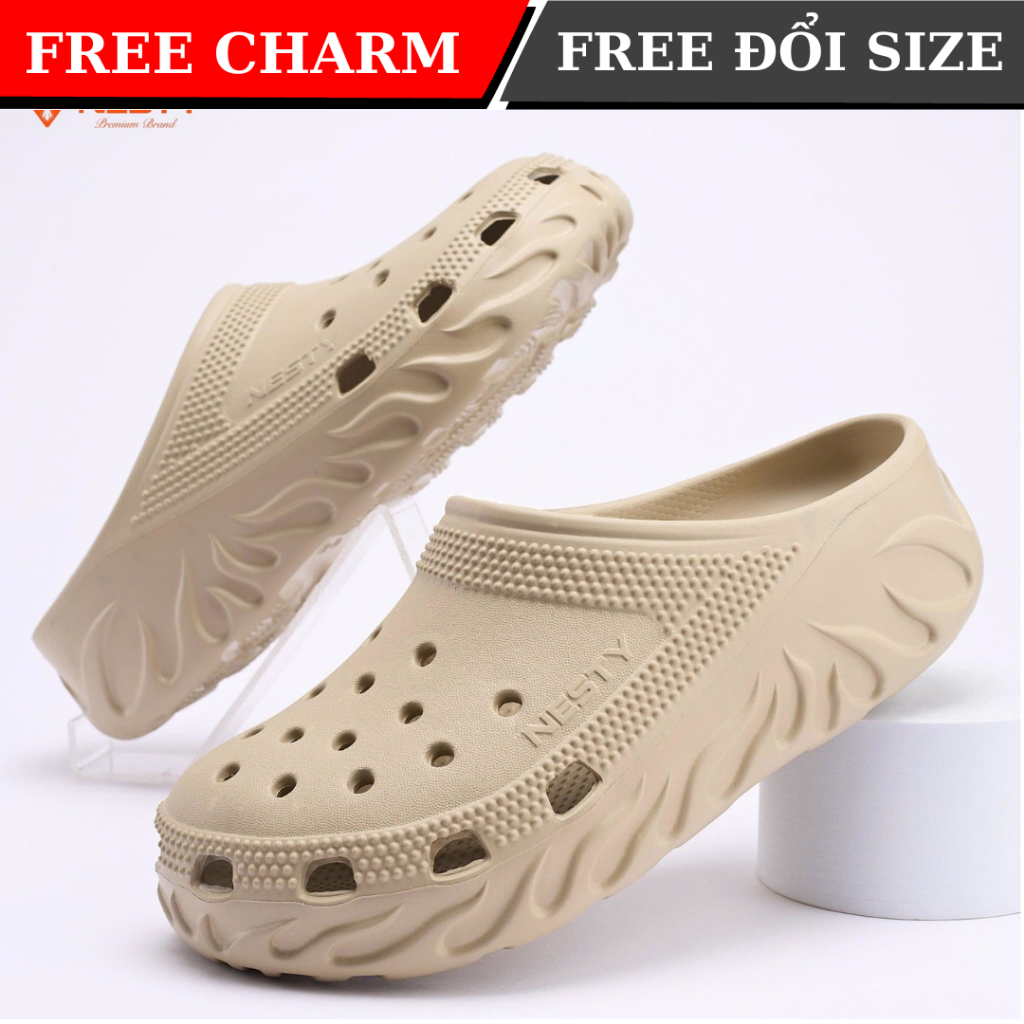 Dép Sục Nam - Nữ NESTY Biểu Tượng Ngọn Lửa NE25 (Nhựa EVA cao cấp - Không mùi, Không thấm)