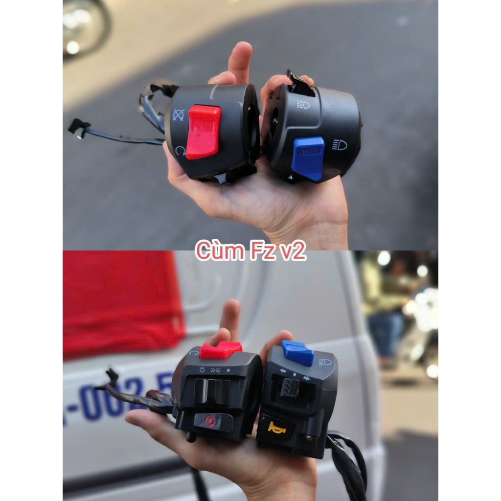 cùm công tắc xe máu fz v2 kiểu