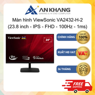 Màn hình ViewSonic VA2432-H-2 (23.8 inch , IPS, FHD, 100Hz, 1ms) Chính hãng Bảo hành 36 Tháng