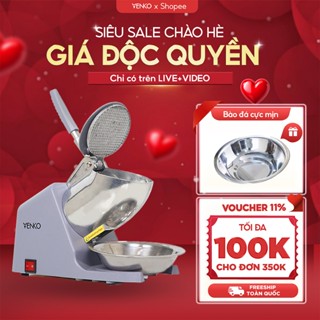 Máy Bào Đá, Xay Đá Tuyết 2 Nắp 2 Lưỡi thép không gỉ Lõi Đồng Công Suất Lớn 500W Xay Nhanh Mịn Hơn