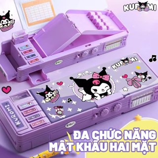  Hộp đựng bút chì công nghệ cao đa năng có khóa mật khẩu tự động túi đựng bút chì dung tích lớn 