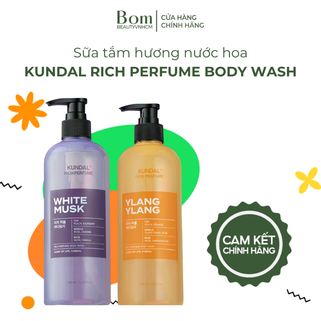 Sữa Tắm Toàn Thân Kundal Rich Perfume Body Wash (09/2027)