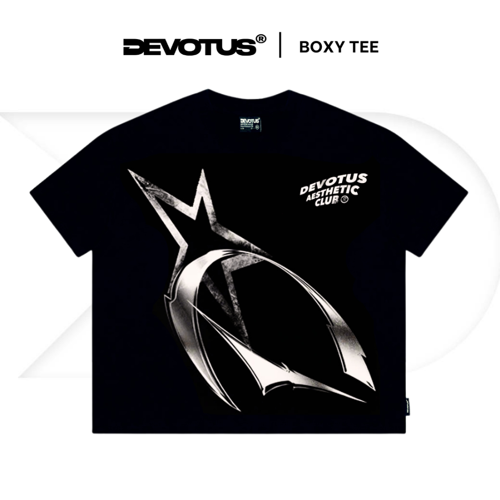 [OUTLET] Áo thun form BOXY Unisex DEVOTUS Premium 100% Cotton 260gsm Local Brand  - STAR LOGO
