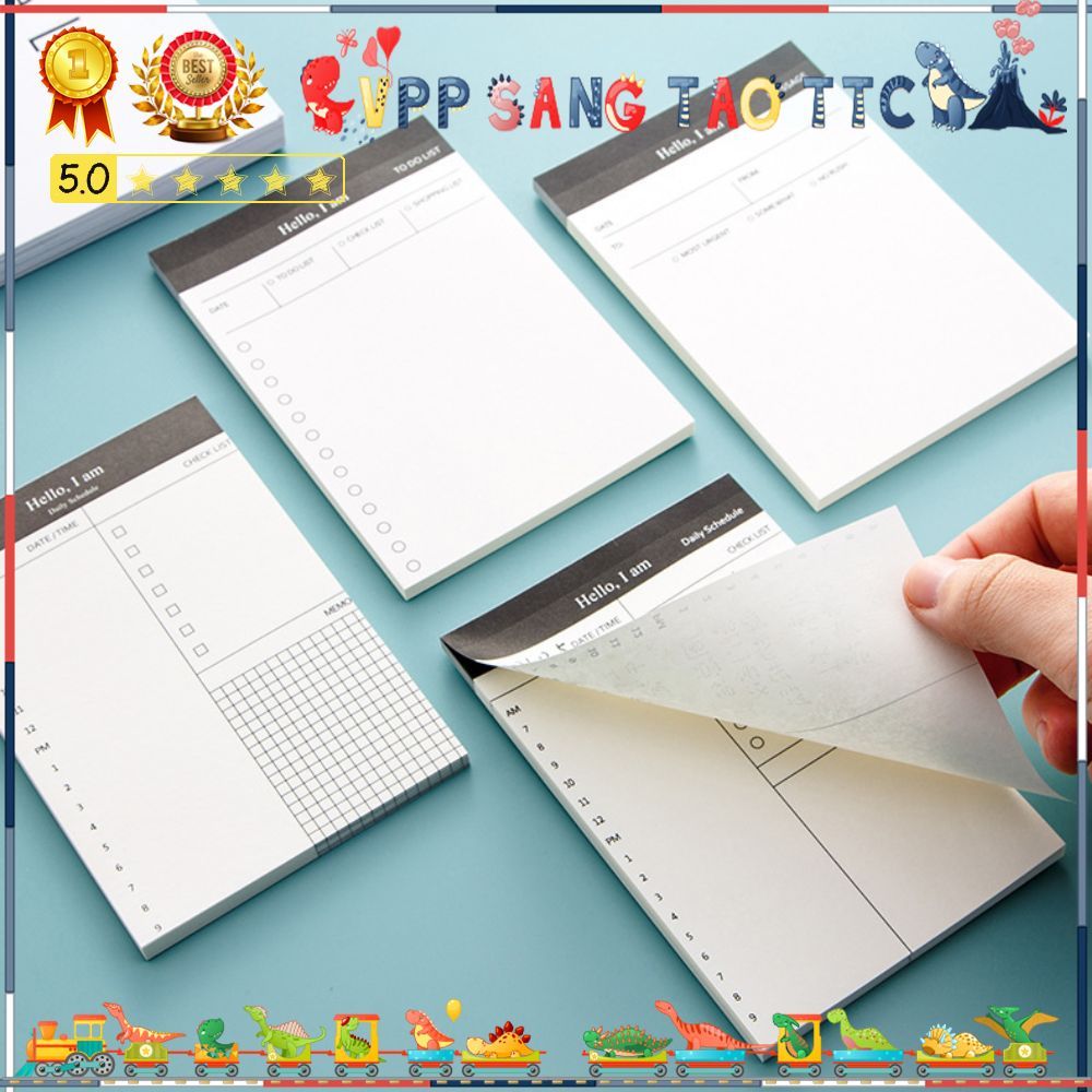 Tập giấy plan note (Daily Scheducle, To Do List, Message)