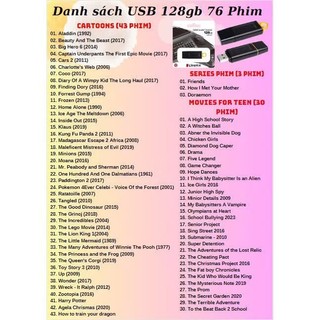Usb 128gb 76 phim học Tiếng Anh cho bé, Usb học ngôn ngữ