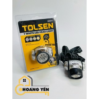 Đèn soi 7 led trắng tolsen 60011, đèn pin đội đầu siêu sáng