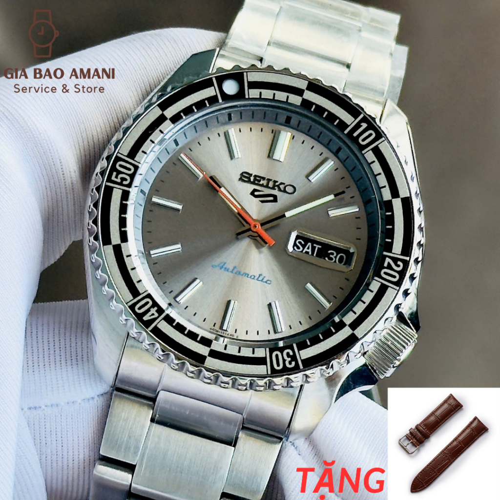 Đồng Hồ Nam SEIKO 5 Sports Rally Driver Chính Hãng Tặng Dây Da Cao Cấp