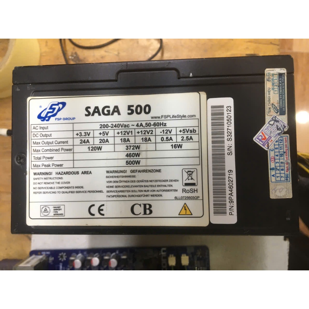Nguồn máy tính FPS SAGA 500 500W