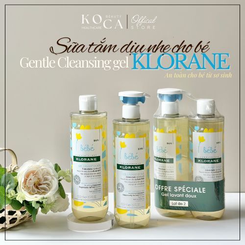 Sữa tắm KLORANE Pháp 2in1 cho bé 500ml
