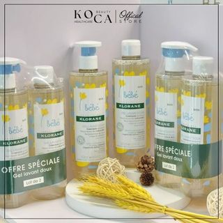 Sữa tắm KLORANE Pháp 2in1 cho bé 500ml
