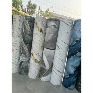 Cuộn THP 1,2x3m phủ PVC xốp vân đá, vân gỗ cao cấp  sẵn keo tự dính , siêu đẹp chống ẩm mốc dầu