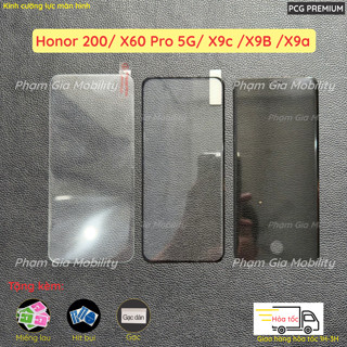 Kính cường lực Honor 200 X60 Pro X9c X9B X9a 5G loại Full keo khô sẵn và UV chống nhìn trộm bo cong, vân tay siêu nhạy