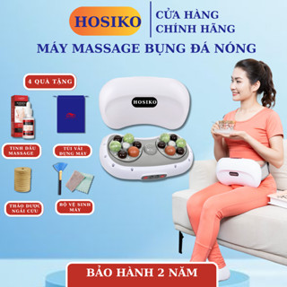 Máy massage bụng Model F5, giảm mỡ, máy giảm giảm cân công suất kép X2 vùng massage, đai Massage bụng Hosiko
