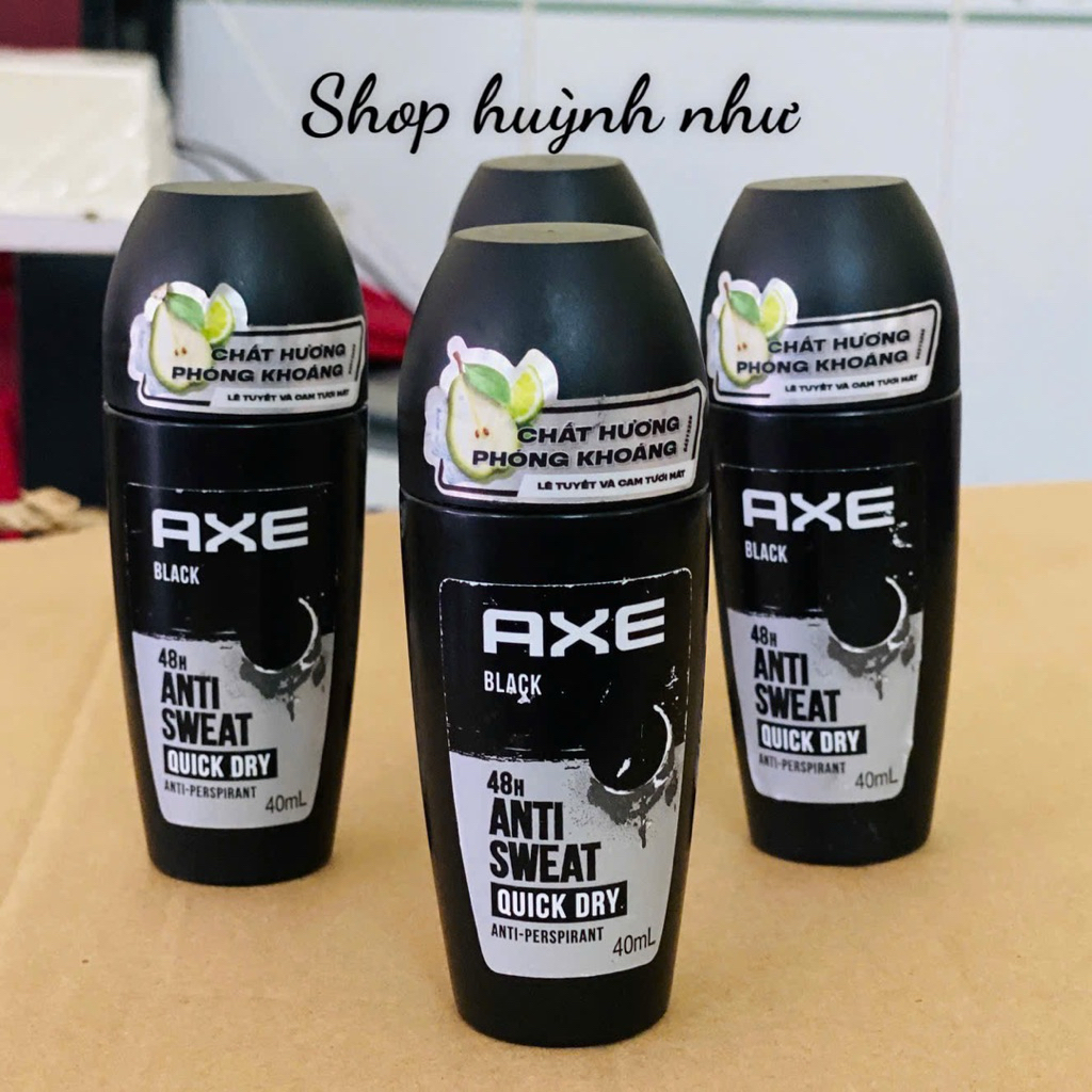 [CHÍNH HÃNG]Lăn khử mùi AXE Black hương cam bergamot và lê tuyết 40ml