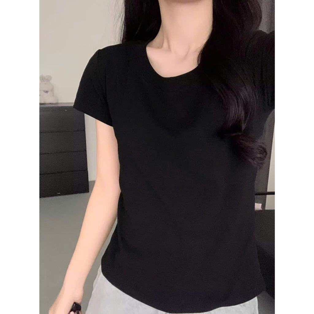 Áo Croptop Thun Tăm Trơn Ôm Body