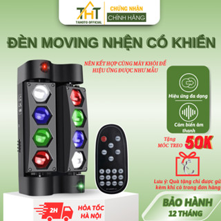  Đèn Led Sân Khấu Nhện SPIDER LIGHT TAHOTO Thế Hệ Mới 2025 Có Khiển Hiệu Ứng RGB + Laser Cho Sân Khấu Phòng Bar Đám Cưới 