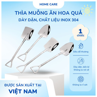 Xẻng Muỗng Inox Ăn Hoa Quả, Kem, Đồ Khai Vị – Thìa Ăn Thép Không Gỉ Cao Cấp Mạ Vàng Sang Trọng G10