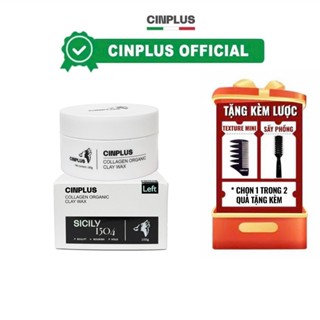 Sáp vuốt tóc nam CinPlus Left Sicily 1504 100gr chính hãng tạo kiểu giữ nếp tóc - CINPLUS