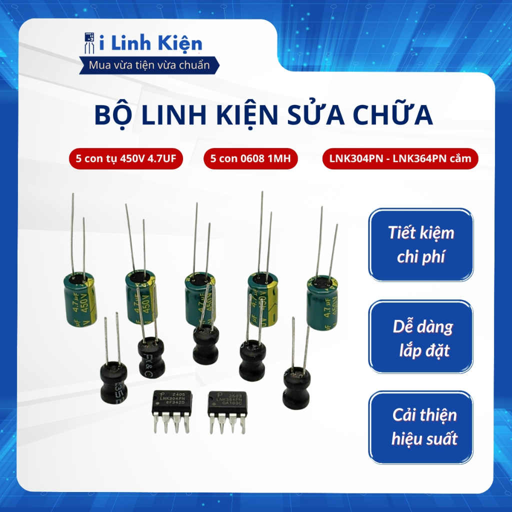 Bộ linh kiện sửa chữa nguồn mạch quạt Mitsubishi LV16 chất lượng cao.