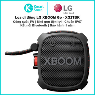  Loa Bluetooth LG XBOOM GO XG2TBK |  | Nhỏ gọn tiện lợi | 5W | Chuẩn IP67 | Bảo hành 12 tháng 