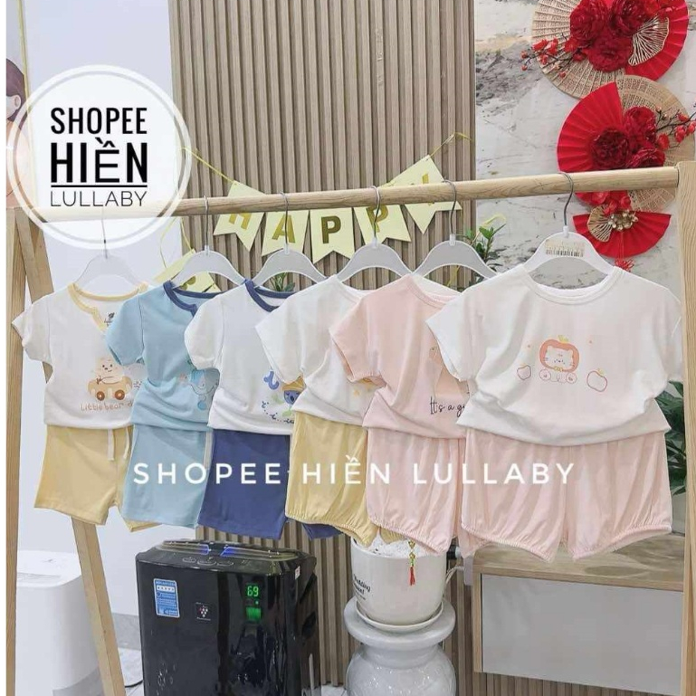 [Lullaby/Chính Hãng] Bộ cộc tay Pettit Lullaby siêu mềm mát cho bé trai, bé gái