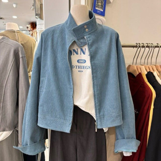 Áo Khoác Nhung Kiểu Giả Bò ,Áo Khoác Nữ Cổ Khuy Bấm Trẻ Trung Năng Động Hàg QC