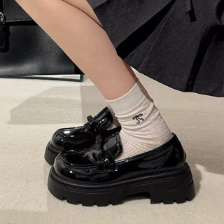 Giày bup bê nữ oxford thắt nơ chất da bóng trẻ trung ca tinh mã 44