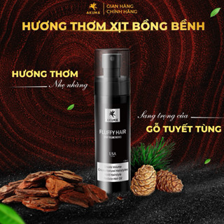 XỊT BỒNG BỀNH LÀM PHỒNG TÓC AKUMA FLUFFY HAIR 120ml giữ nếp tạo độ phồng và kiểm soát dầu thừa