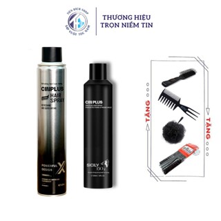 Gôm Keo xịt tóc tạo kiểu SICILY CINPLUS giữ nếp nam nữ 300ml chính hãng CIN PLUS