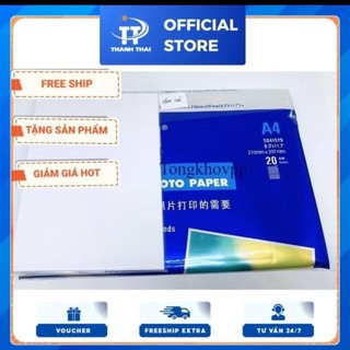 Giấy in ảnh hoa cúc 1 mặt  khổ A6 định lượng 200gsm( 20 tờ) ( combo 4 tập A6)
