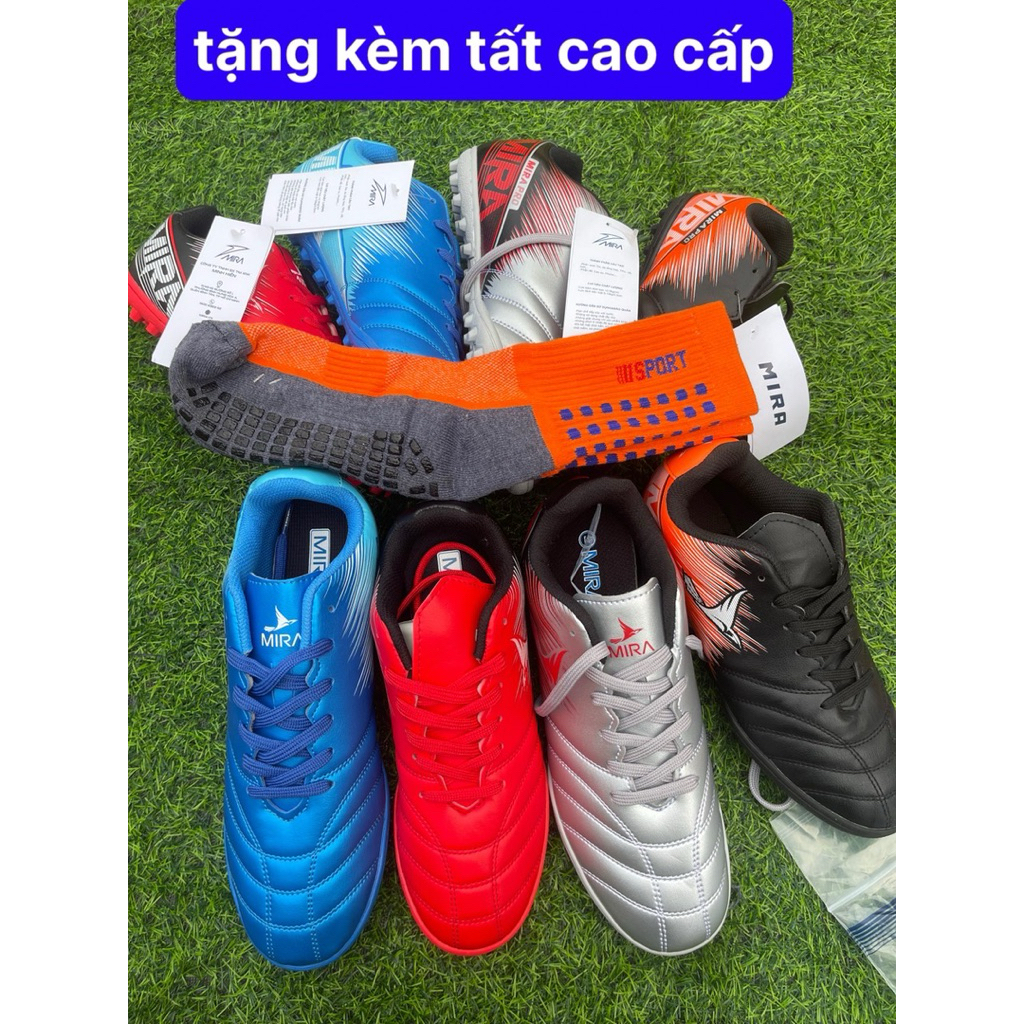TĂNG TẤT(LOẠI 1,CHÍNH HÃNG.MIRA )Giày đá bóng sân cỏ nhân tạo,Giày bóng đá nam,trẻ em.giày đá banh t