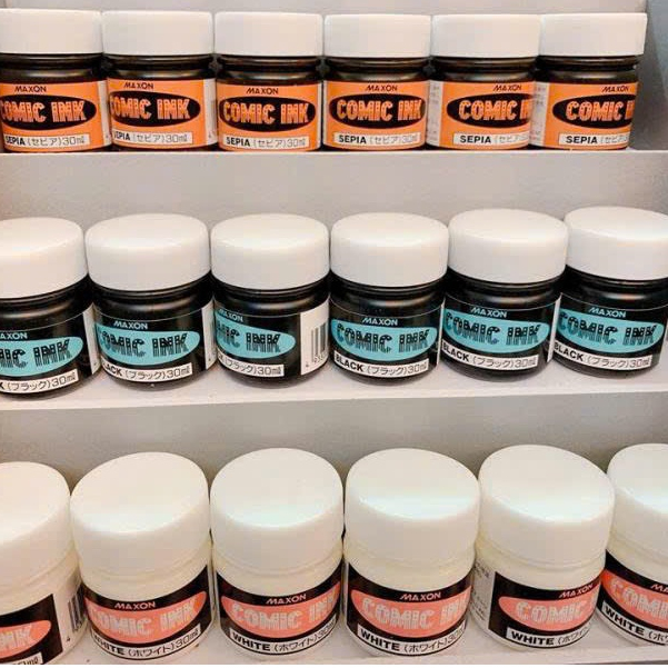 (HỎA TỐC) Mực HOLBEIN Comic Maxon chuyên vẽ Comic/manga 30ml - Black/White/Sepia THEARTSHOP