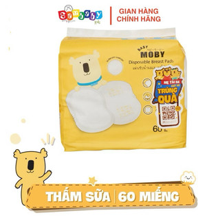 LÓT THẤM SỮA CHO MẸ MOBY CHÍNH HÃNG 60 MIẾNG
