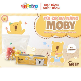 Túi zip đa năng Moby đựng quần áo, thực phẩm đồ ăn cho bé
