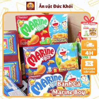   Combo 20 hộp  Bánh cá Marine Boy Orion 35g snack giòn tan hình cá siêu đáng yêu nhiều vị hấp dẫn | ĂN VẶT ĐỨC KHÔI 